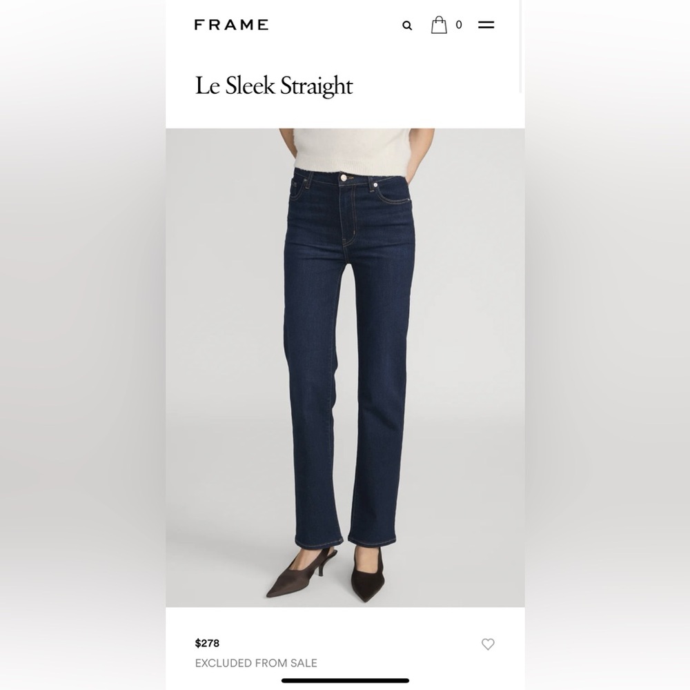 Frame Le Sleek Straight Jean